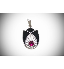 Кулон Квітка чорна